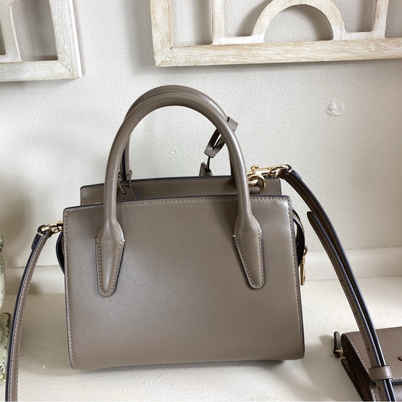 Coach Dark Stone Brown Andrea Carryall Crossbody Bag and Micro Wallet - Picture 10 of 16